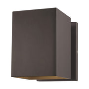 Pohl 7" Small Outdoor Wall Lantern, Bronze Finish - Bees Lighting