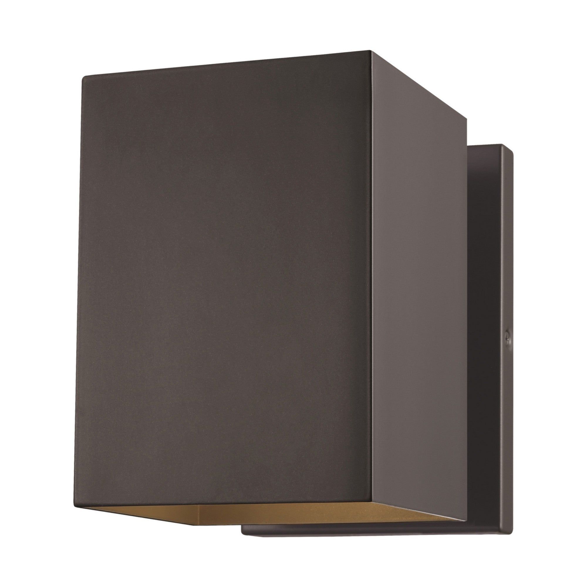 Pohl 7" Small Outdoor Wall Lantern, Bronze Finish - Bees Lighting