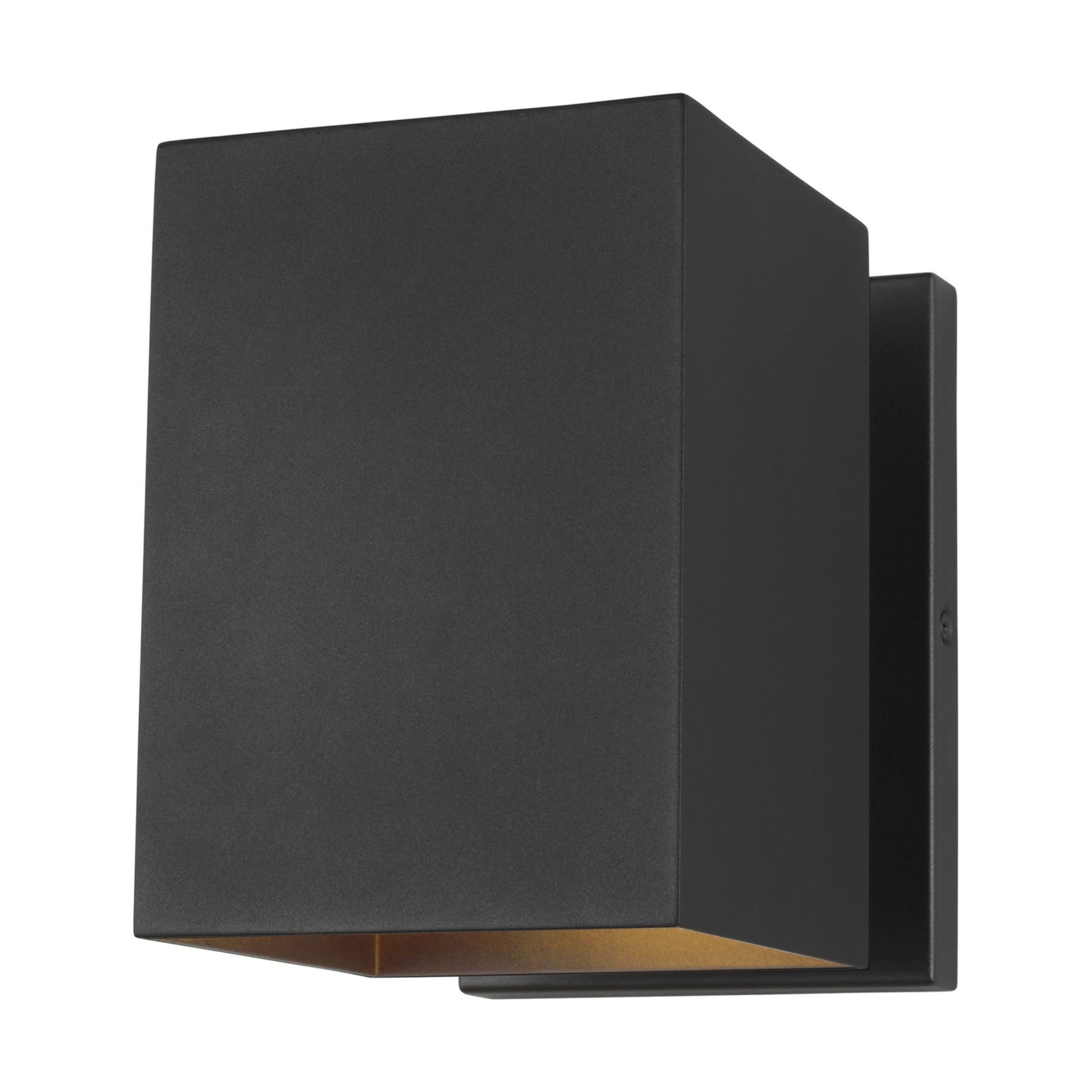 Pohl 7" Small Outdoor Wall Lantern, Black Finish - Bees Lighting