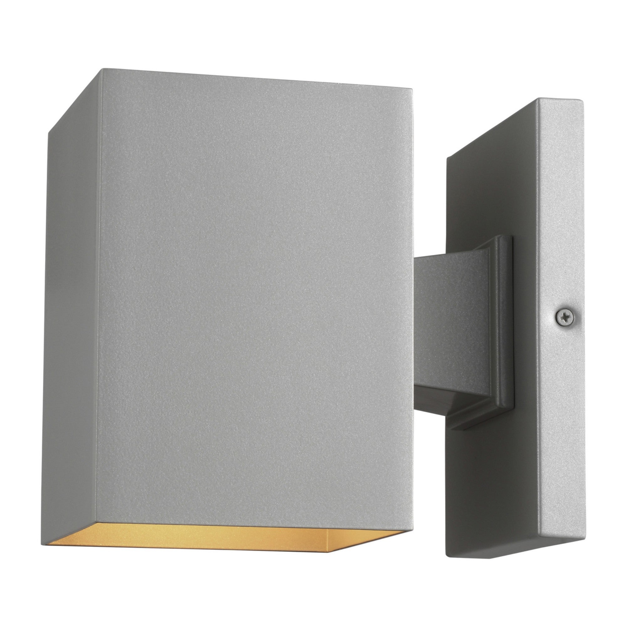 Pohl 7" Small Outdoor Wall Lantern, Painted Brushed Nickel Finish - Bees Lighting