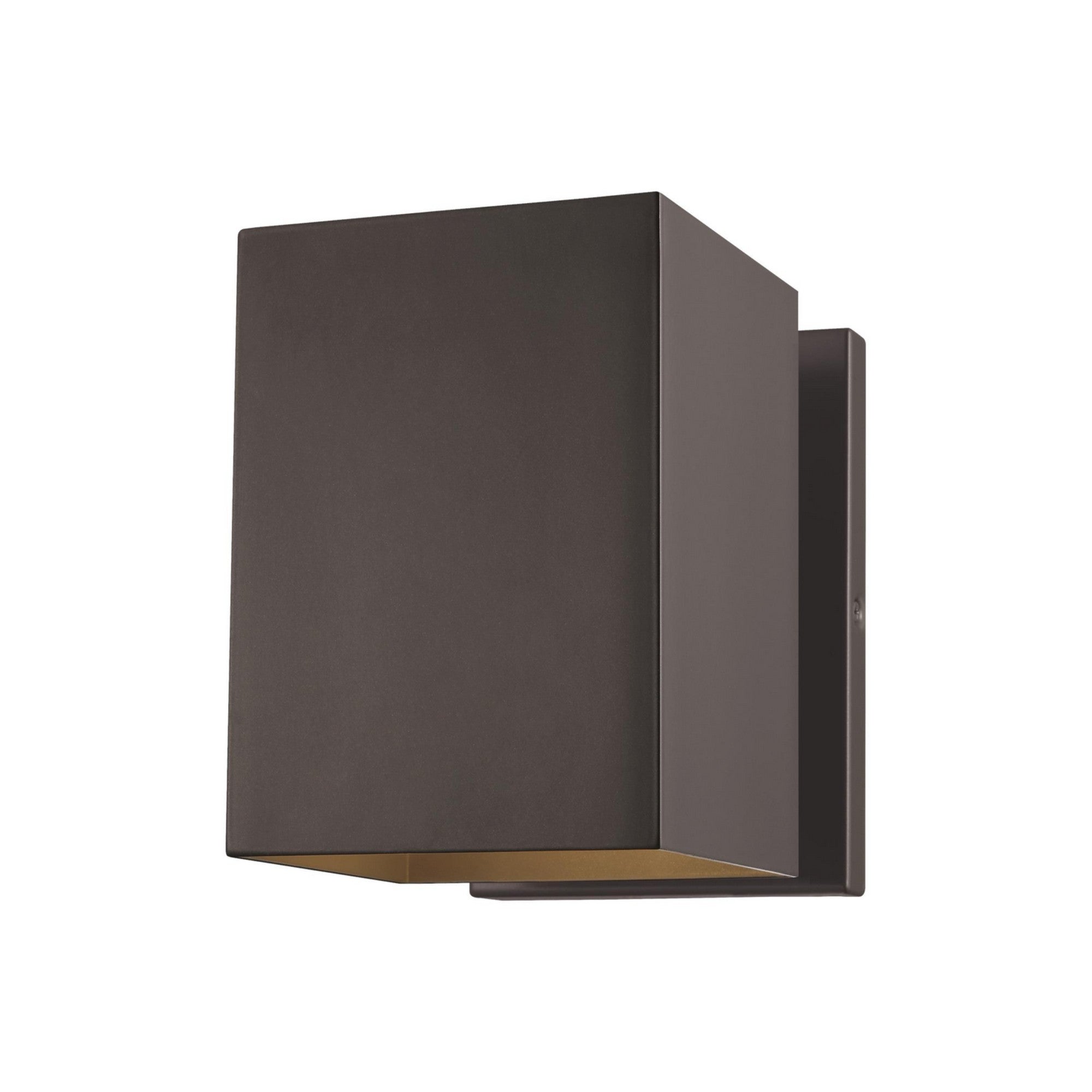 Pohl 7" Small LED Outdoor Wall Lantern, Bronze Finish - Bees Lighting