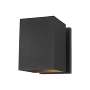 Pohl 7" Small LED Outdoor Wall Lantern, Black Finish - Bees Lighting