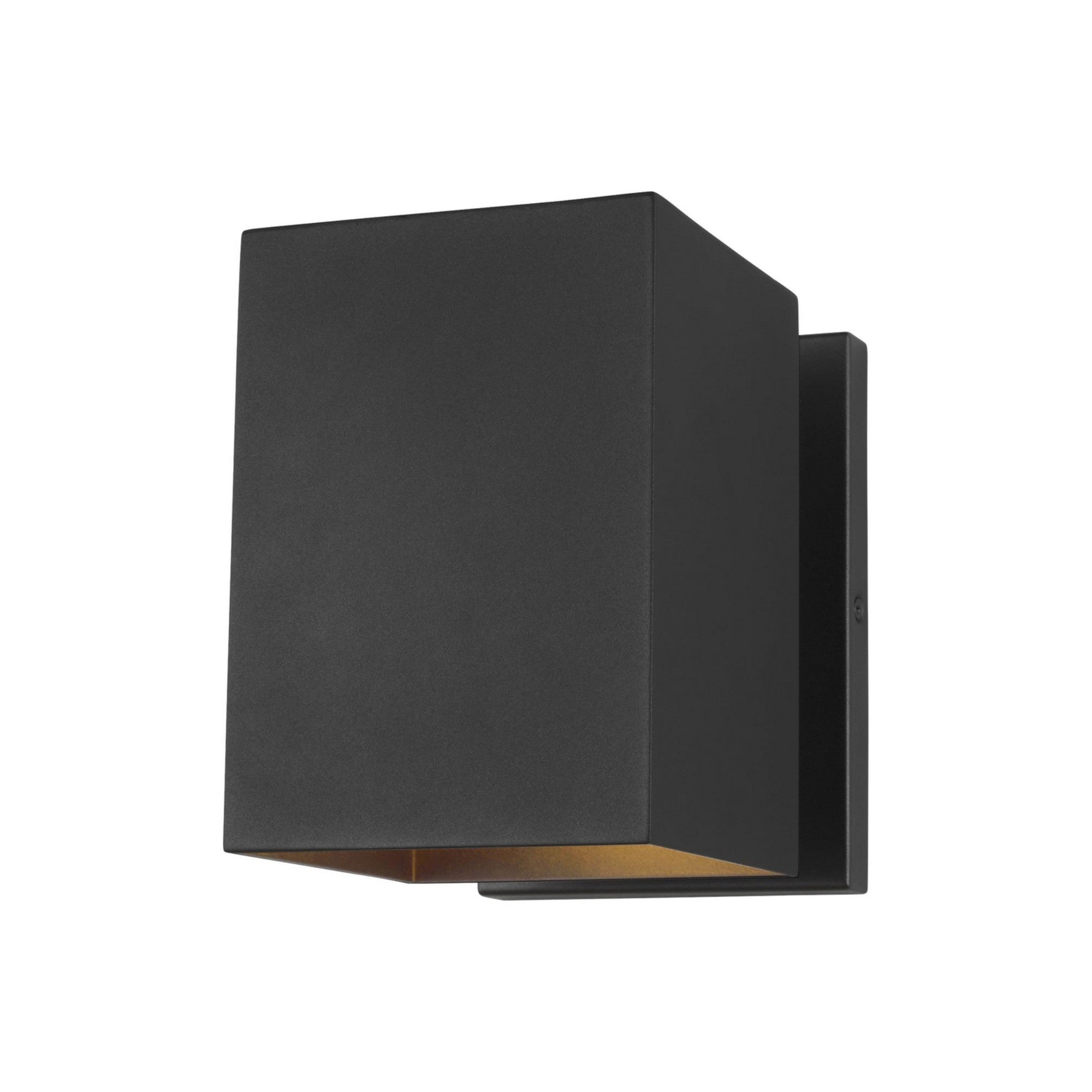 Pohl 7" Small LED Outdoor Wall Lantern, Black Finish - Bees Lighting