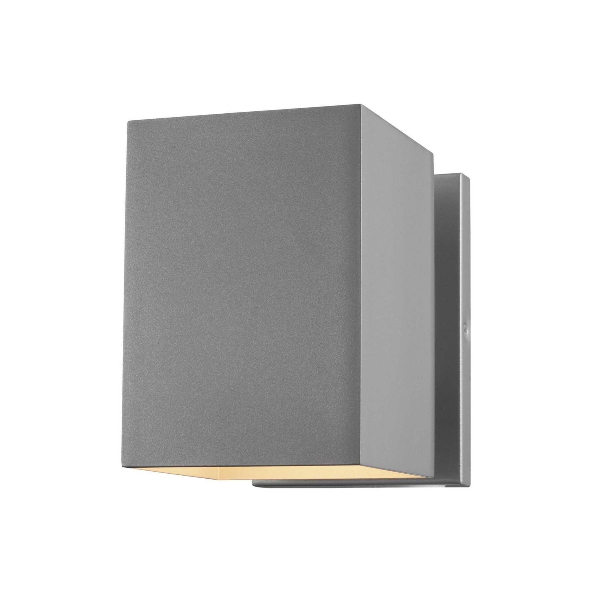 Pohl 7" Small LED Outdoor Wall Lantern, Painted Brushed Nickel Finish - Bees Lighting