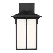 Tomek 11" Small Outdoor Wall Lantern, Black Finish - Bees Lighting