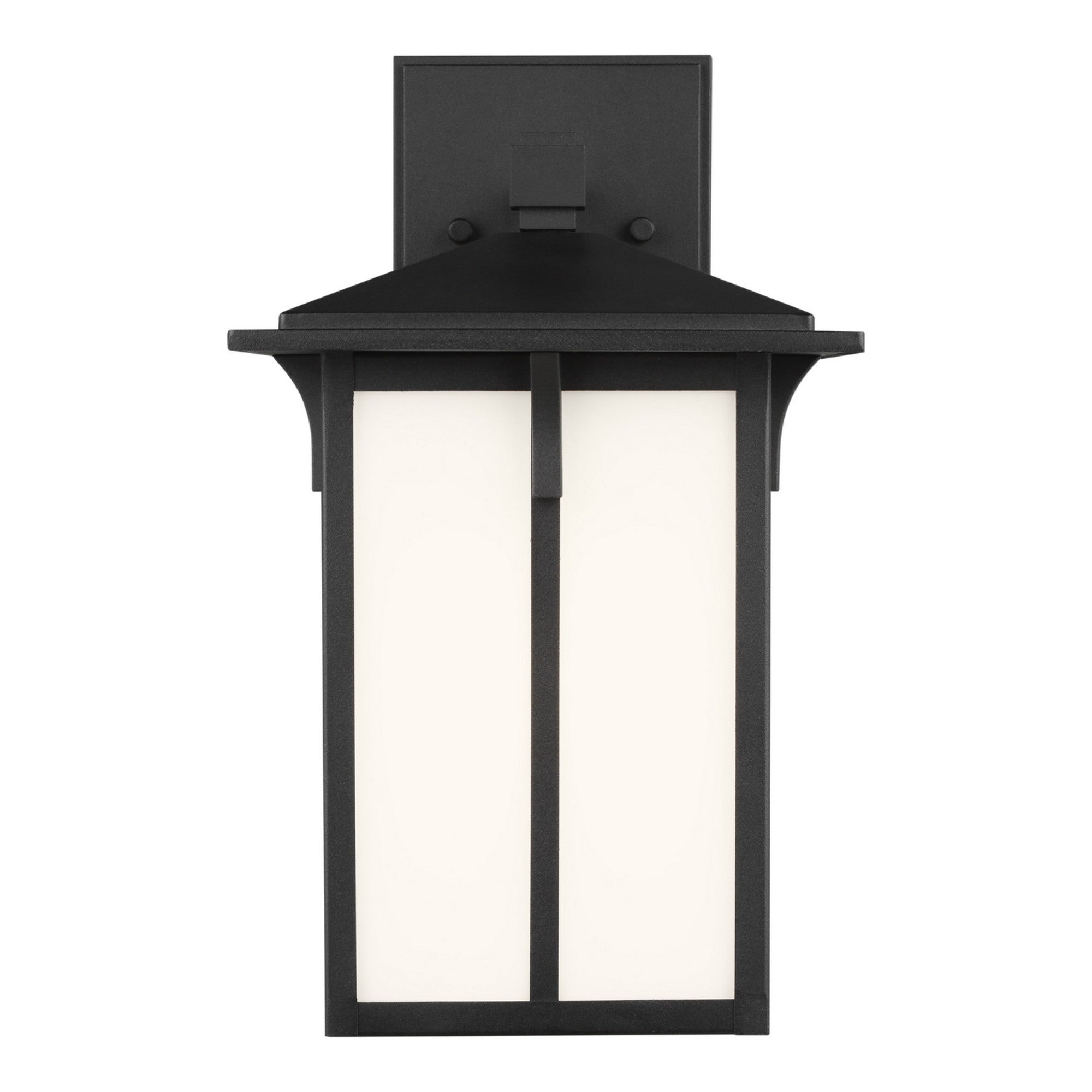Tomek 11" Small Outdoor Wall Lantern, Black Finish - Bees Lighting