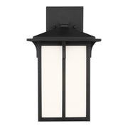 Tomek 11" Small LED Outdoor Wall Lantern, Black Finish - Bees Lighting
