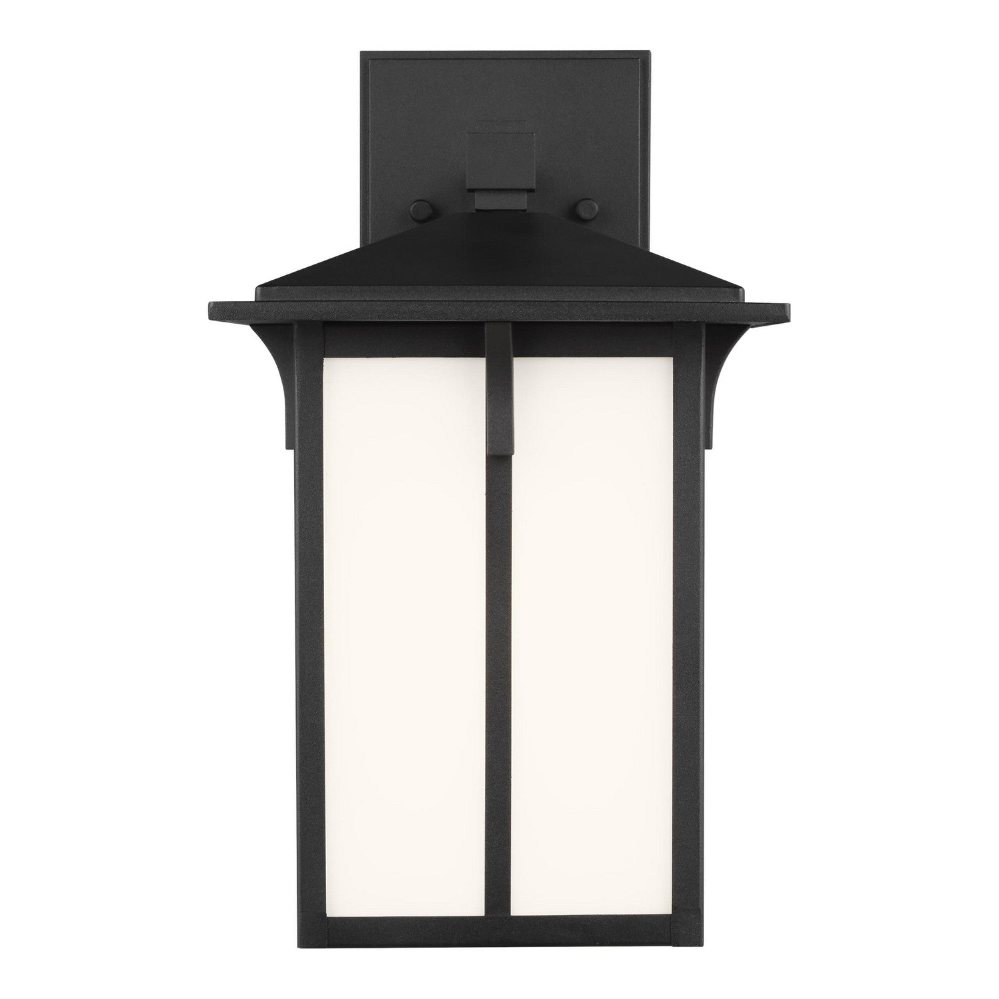 Tomek 11" Small LED Outdoor Wall Lantern, Black Finish - Bees Lighting