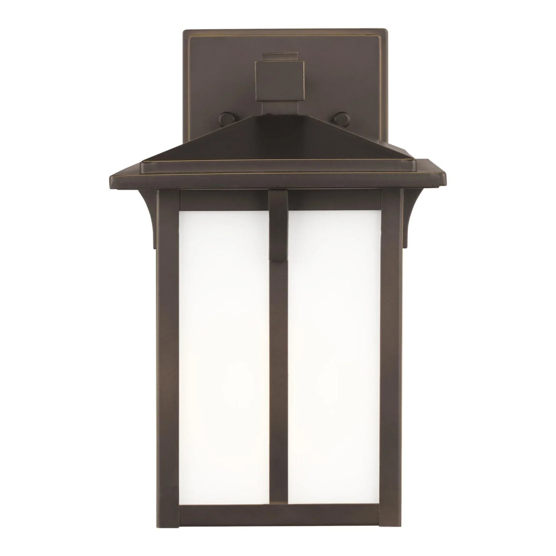 Tomek 11" Small LED Outdoor Wall Lantern, Antique Bronze Finish - Bees Lighting