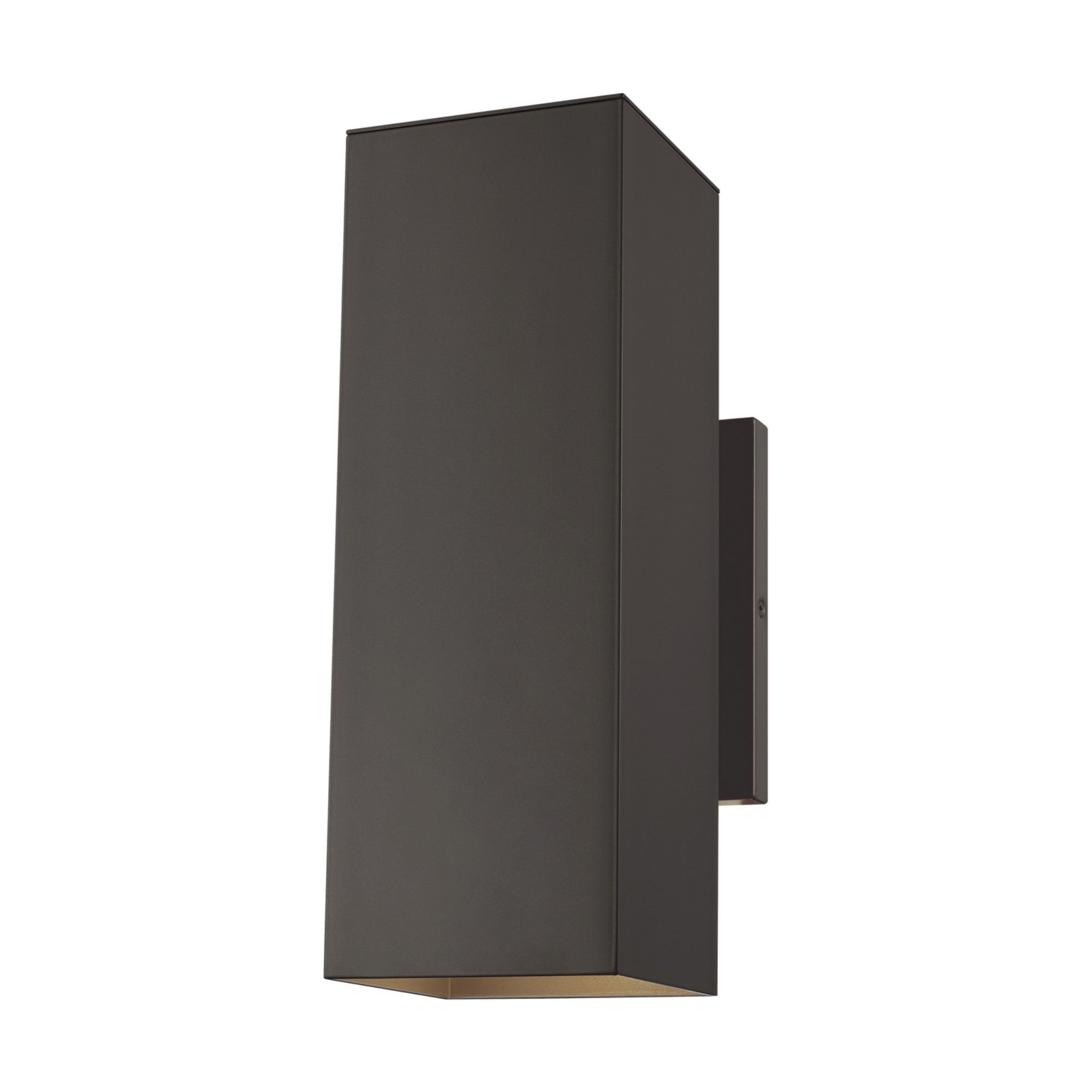 Pohl 14" Medium 2-Light Outdoor Wall Lantern, Bronze Finish - Bees Lighting