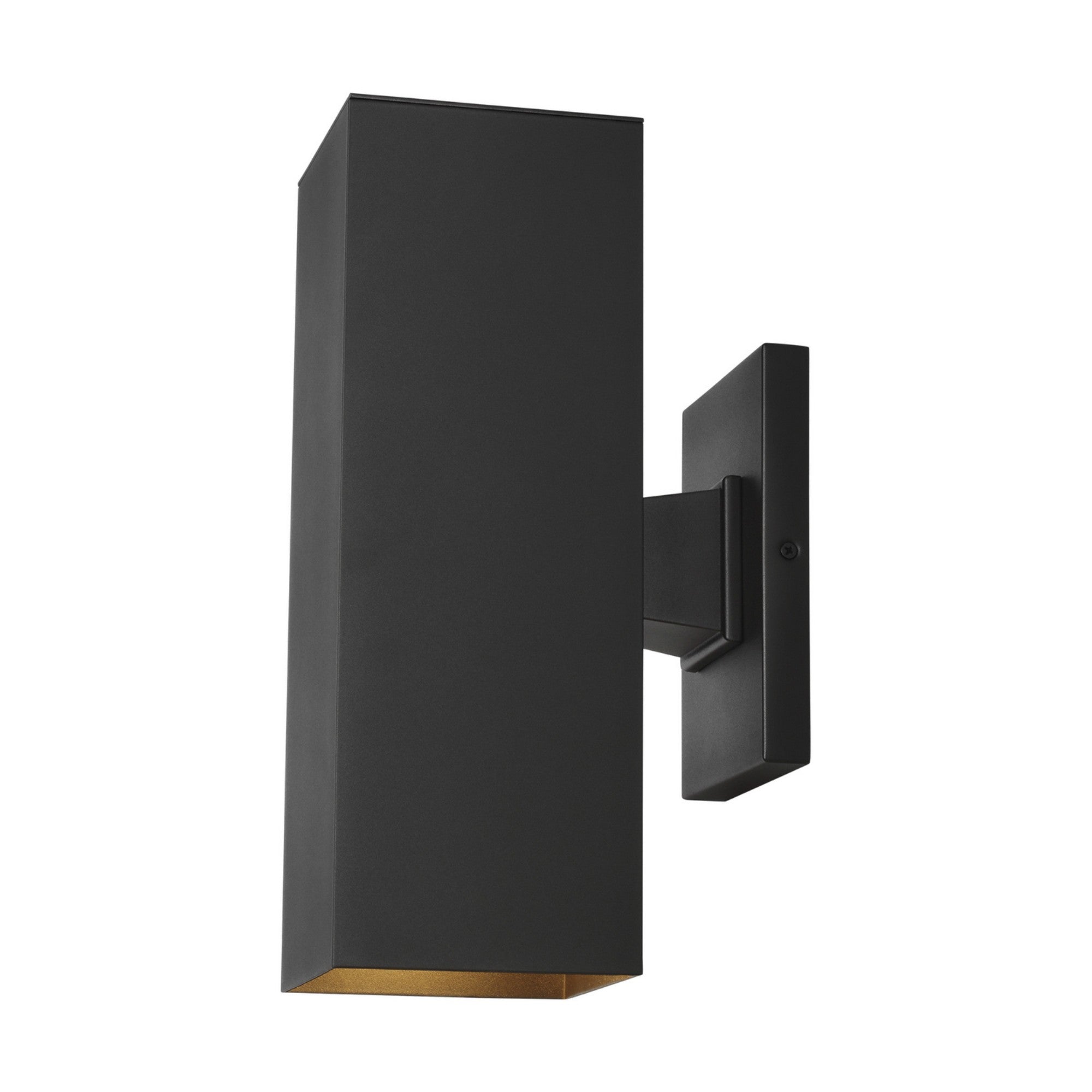 Pohl 14" Medium 2-Light Outdoor Wall Lantern, Black Finish - Bees Lighting