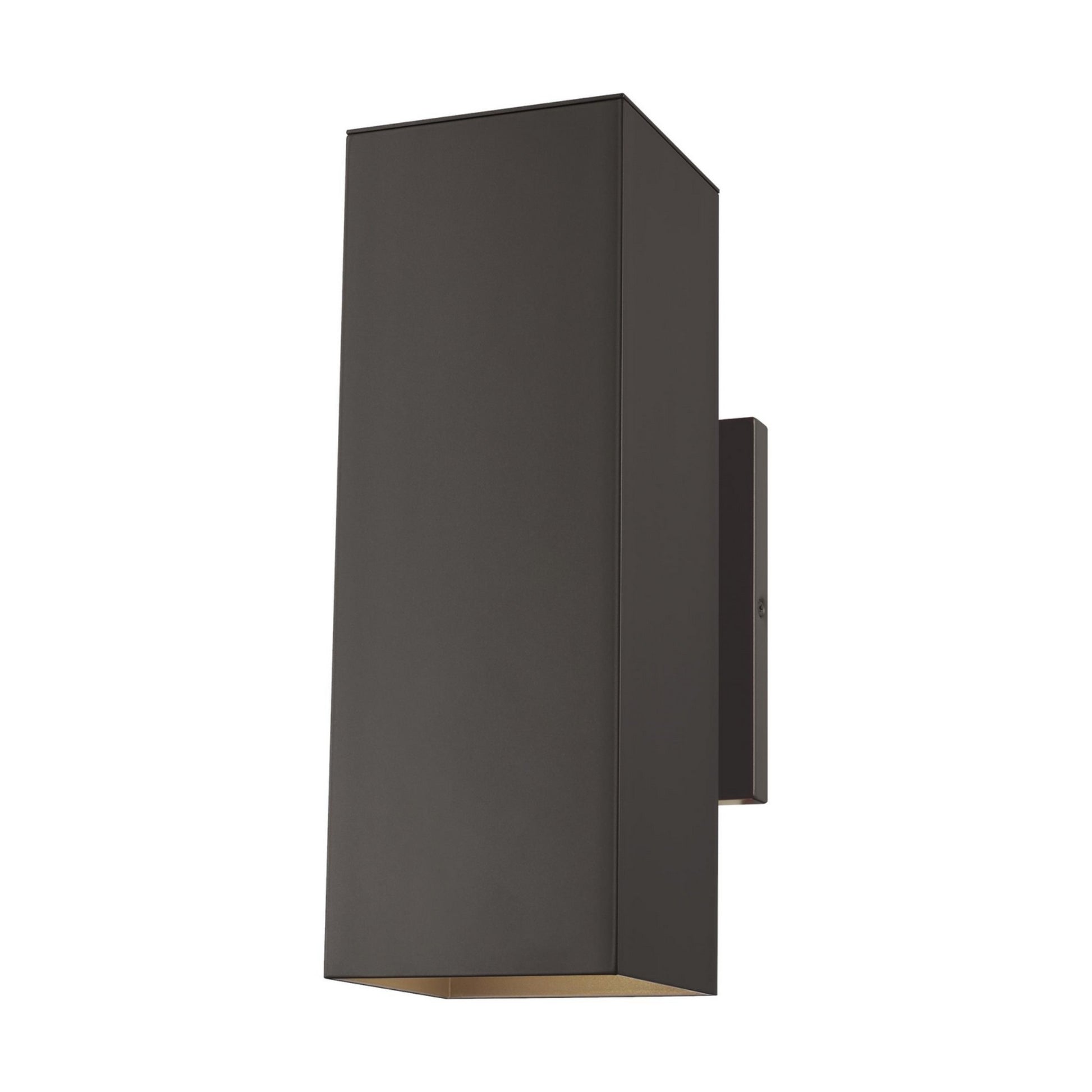 Pohl 14" Medium 2-Light LED Outdoor Wall Lantern, Bronze Finish - Bees Lighting