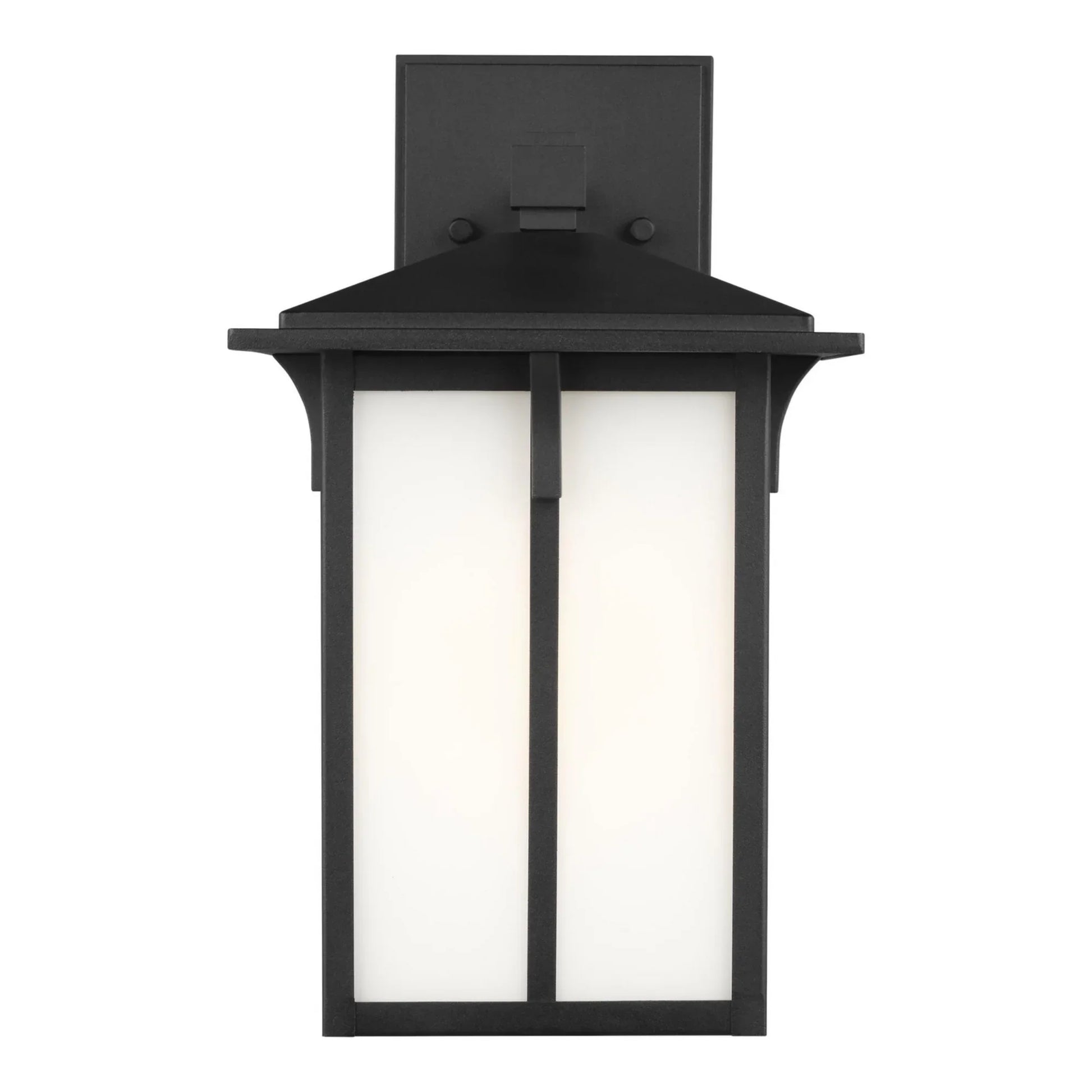 Tomek 14" Medium LED Outdoor Wall Lantern, Black Finish - Bees Lighting