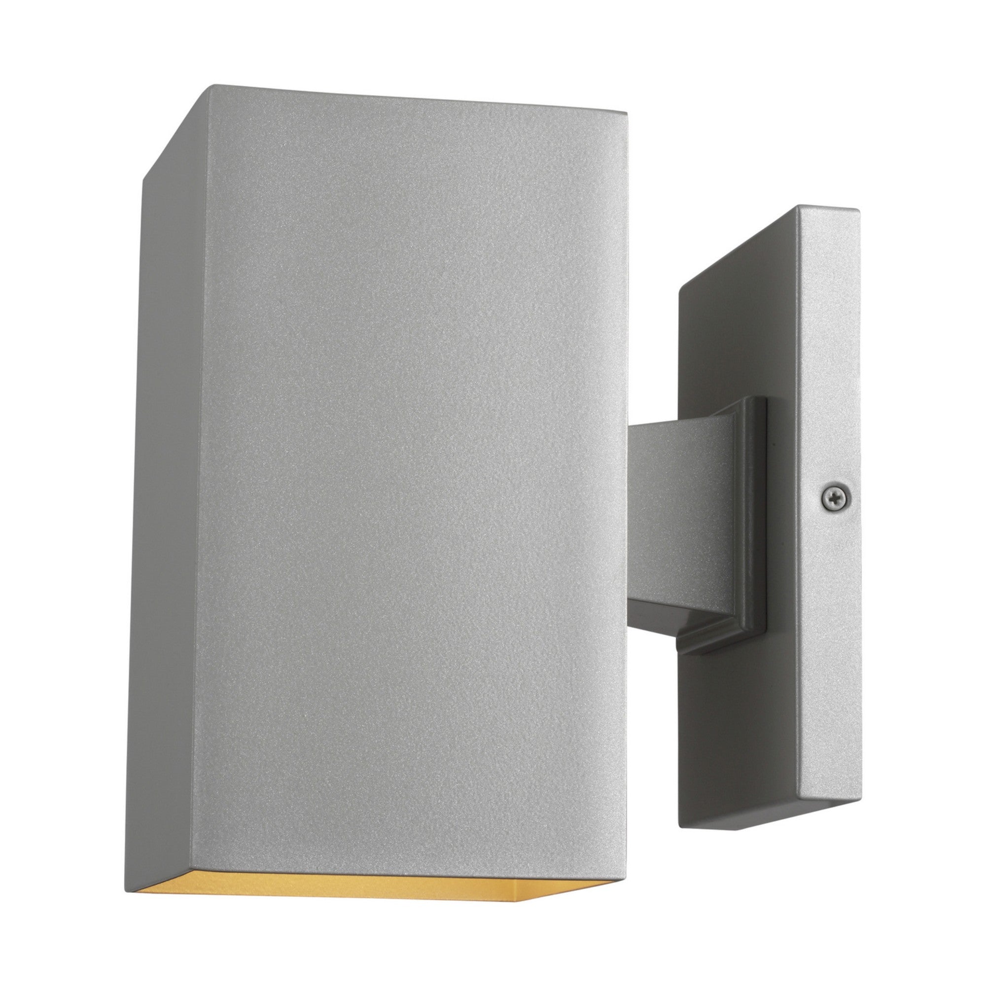 Pohl 9" Medium Outdoor Wall Lantern, Painted Brushed Nickel Finish - Bees Lighting
