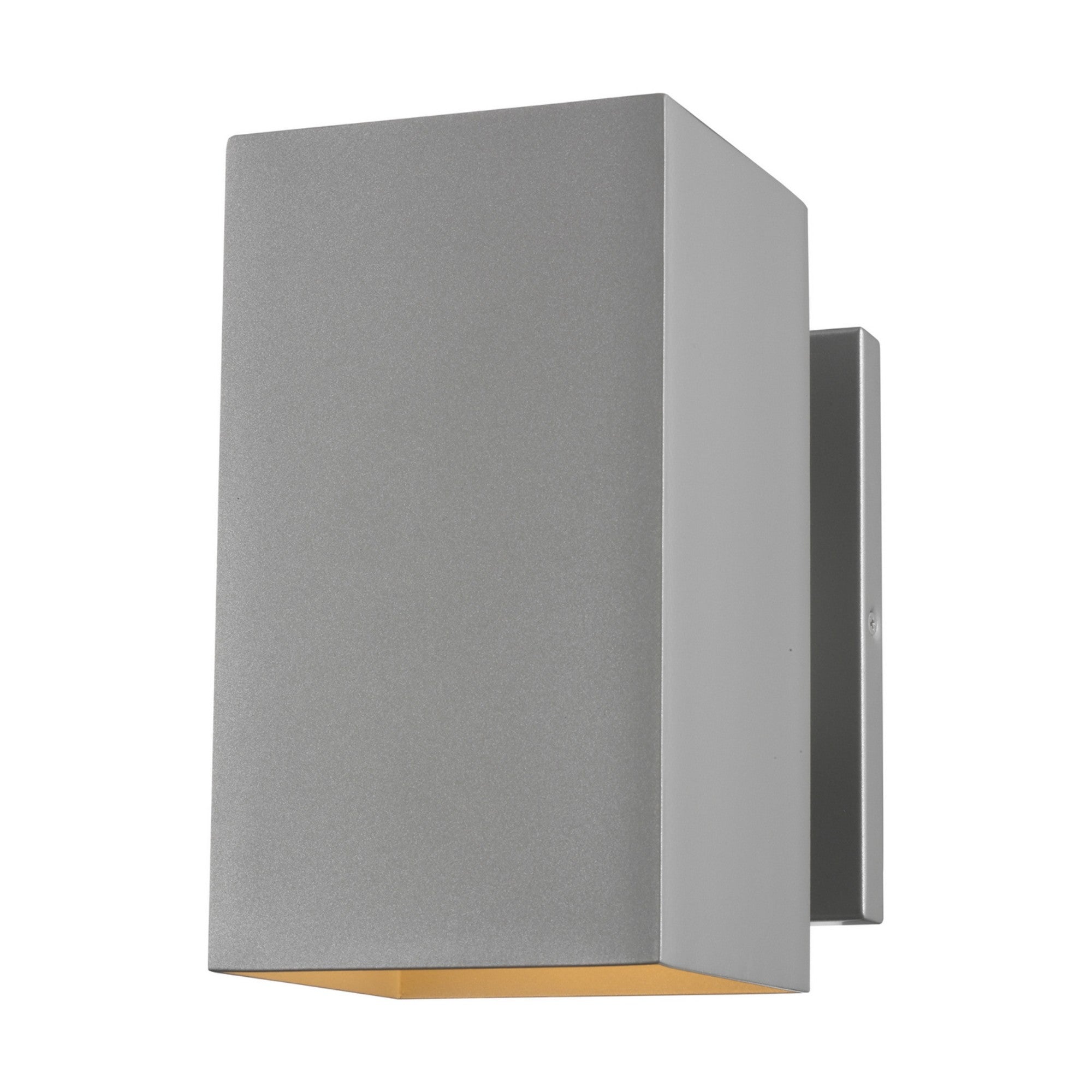 Pohl 9" Medium Outdoor Wall Lantern, Painted Brushed Nickel Finish - Bees Lighting