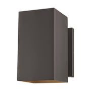 Pohl 9" Medium LED Outdoor Wall Lantern, Bronze Finish - Bees Lighting