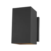 Pohl 9" Medium LED Outdoor Wall Lantern, Black Finish - Bees Lighting