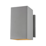 Pohl 9" Medium LED Outdoor Wall Lantern, Painted Brushed Nickel Finish - Bees Lighting
