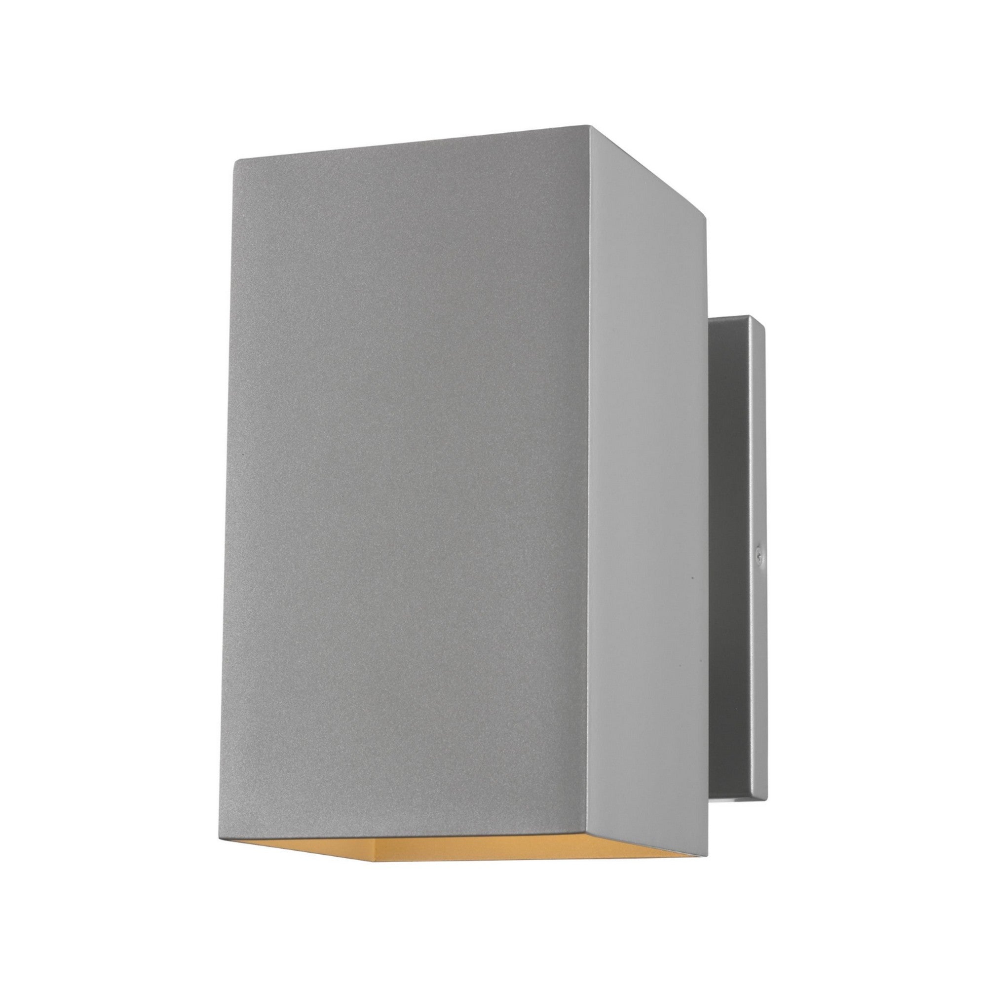 Pohl 9" Medium LED Outdoor Wall Lantern, Painted Brushed Nickel Finish - Bees Lighting