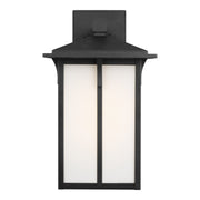 Tomek 18" Large Outdoor Wall Lantern, Black Finish - Bees Lighting