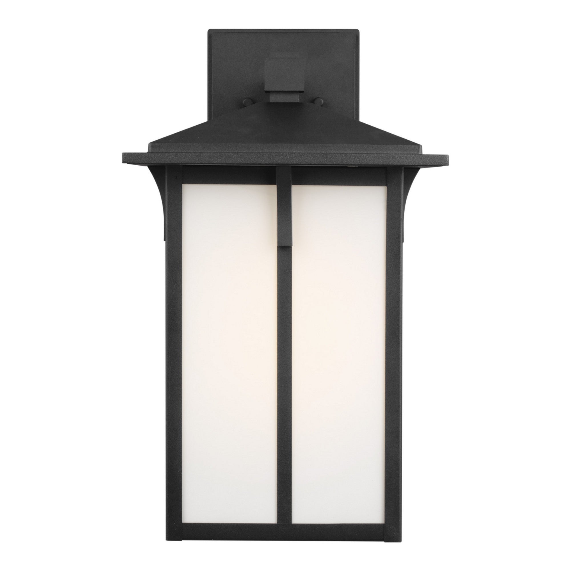 Tomek 18" Large Outdoor Wall Lantern, Black Finish - Bees Lighting