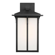 Tomek 18" Large LED Outdoor Wall Lantern, Black Finish - Bees Lighting