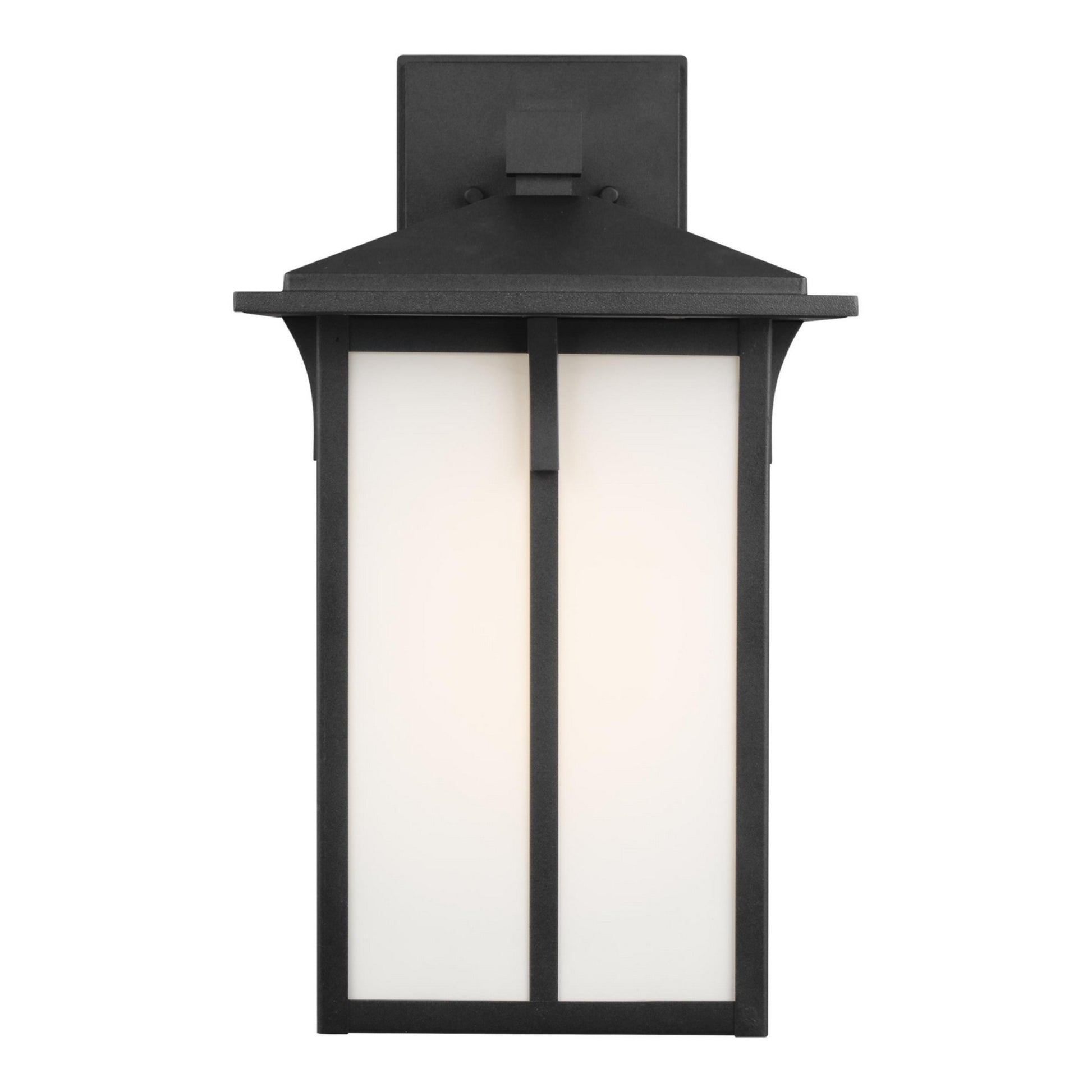 Tomek 18" Large LED Outdoor Wall Lantern, Black Finish - Bees Lighting
