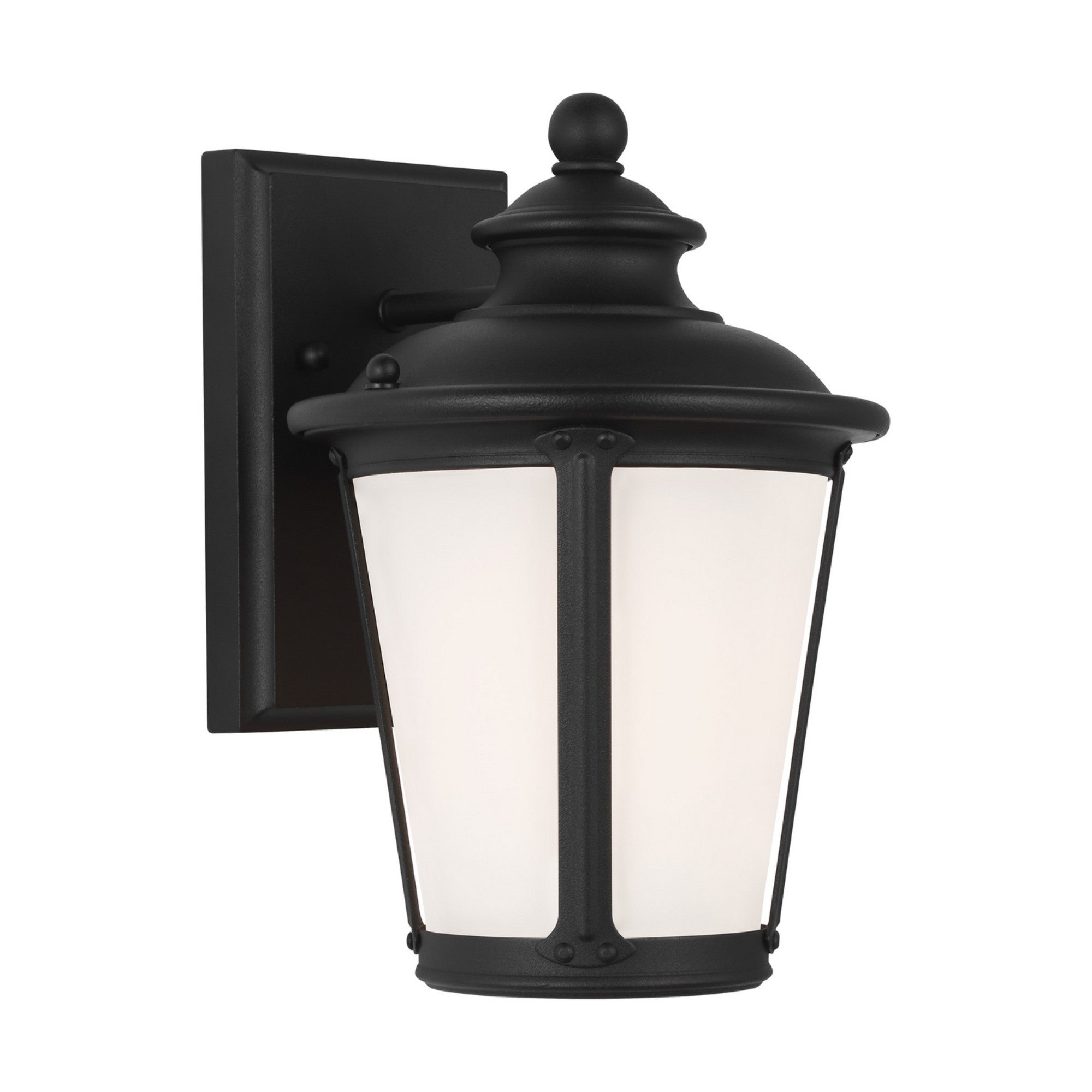 Cape May 11" Small Outdoor Wall Lantern, Black Finish - Bees Lighting