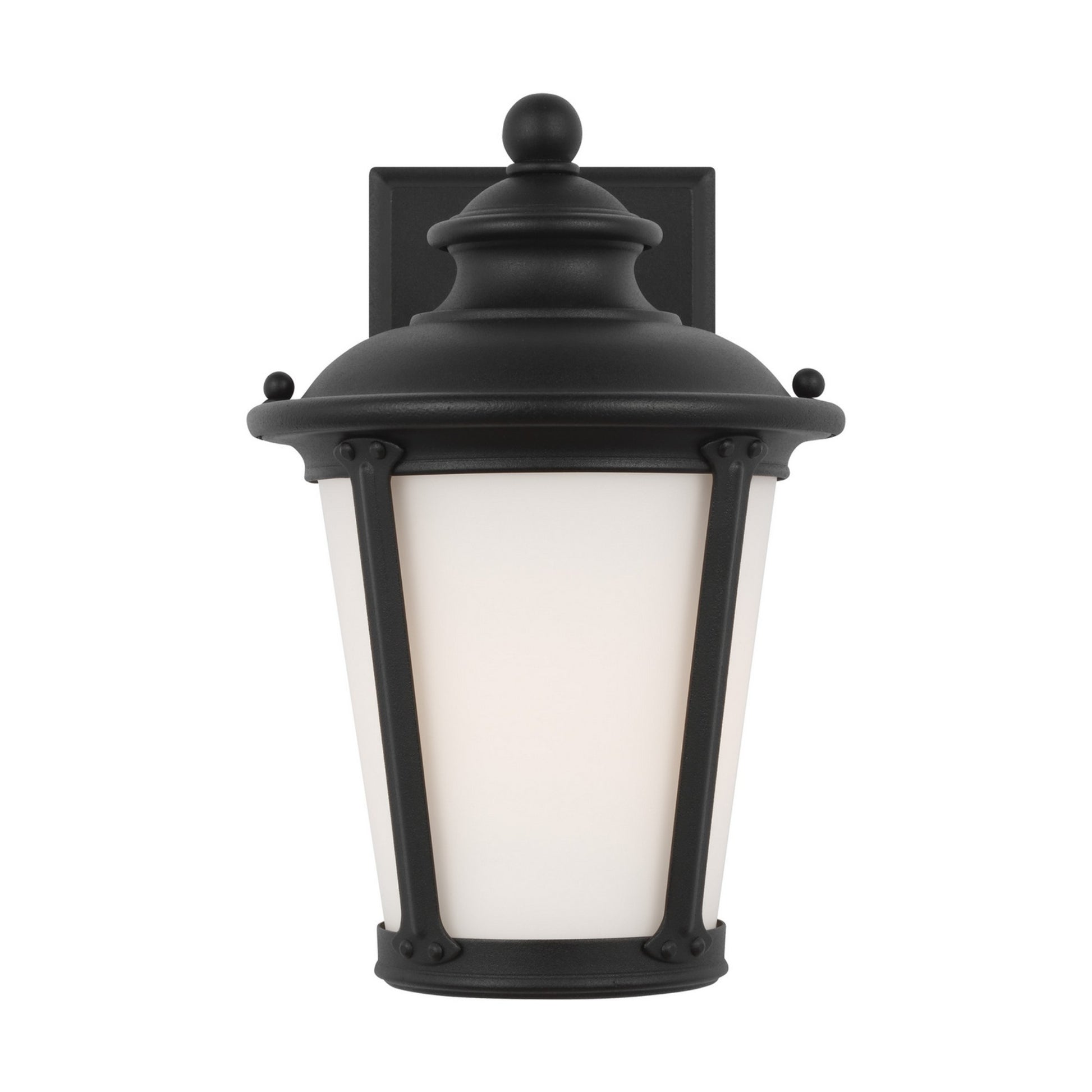 Cape May 11" Small Outdoor Wall Lantern, Black Finish - Bees Lighting