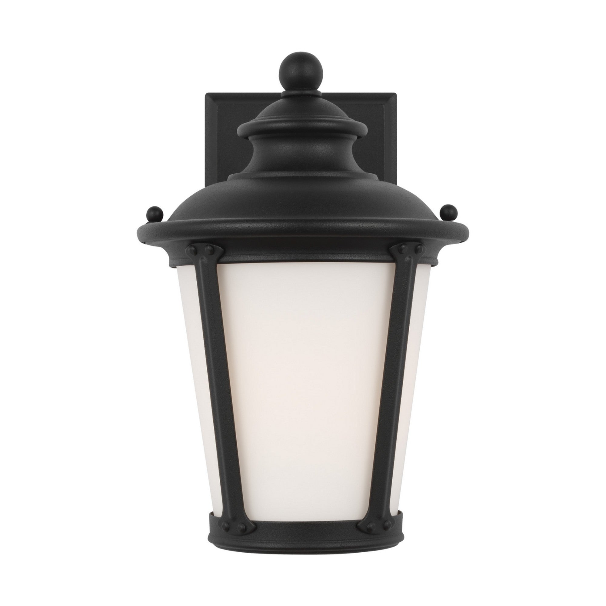 Cape May 11" Small Outdoor Wall Lantern, Black Finish - Bees Lighting