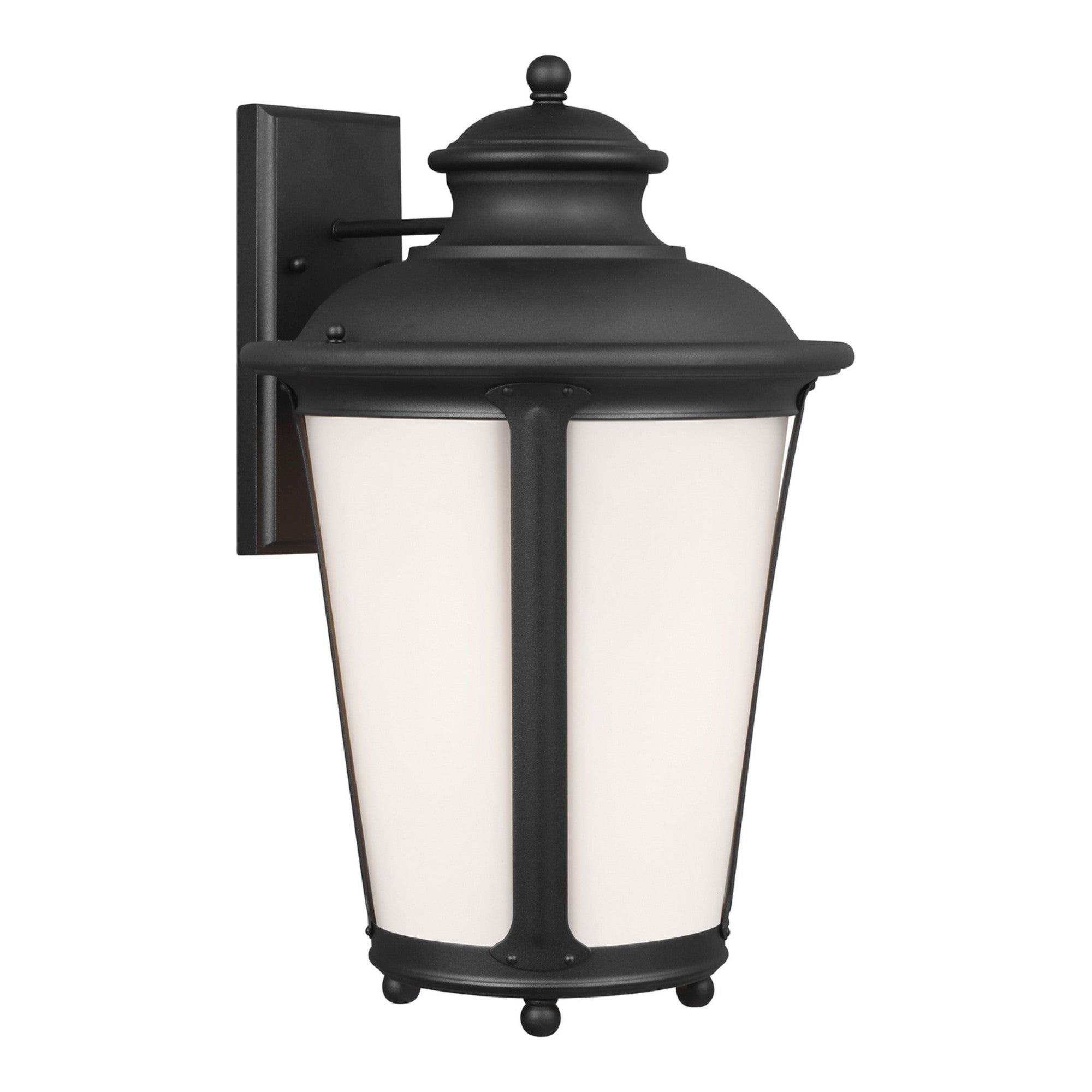 Cape May 20" X-Large Outdoor Wall Lantern, Black Finish - Bees Lighting