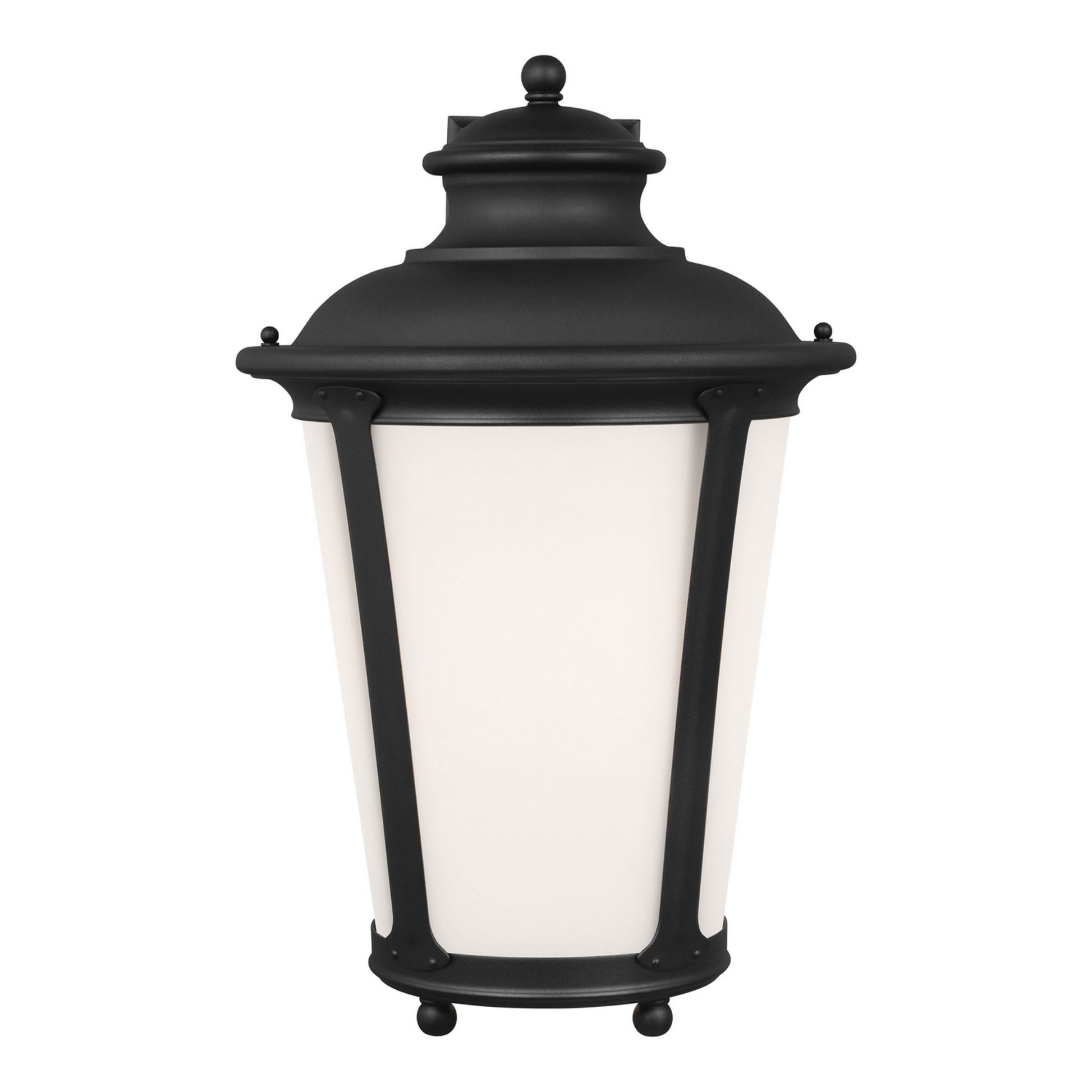Cape May 20" X-Large Outdoor Wall Lantern, Black Finish - Bees Lighting