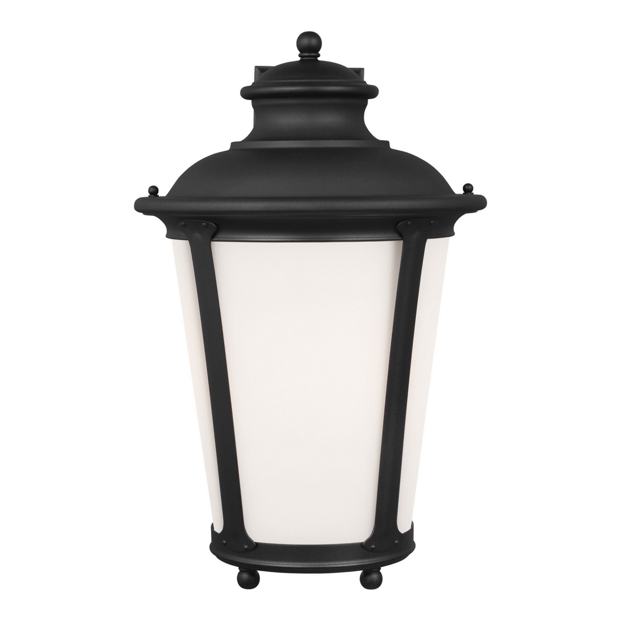 Cape May 20" X-Large Outdoor Wall Lantern, Black Finish - Bees Lighting