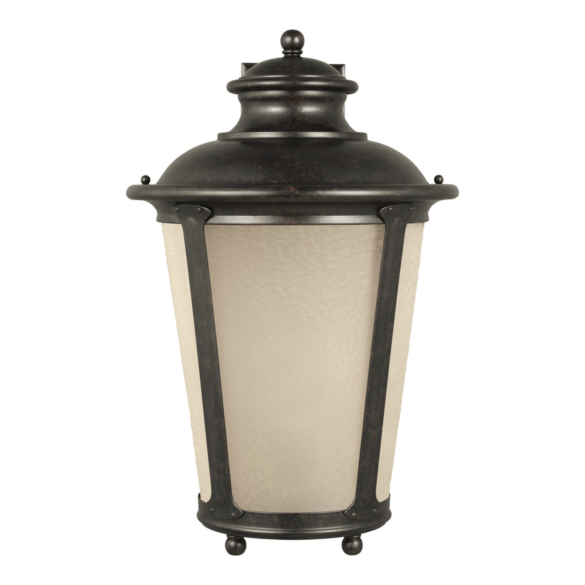 Cape May 20" X-Large Outdoor Wall Lantern, Burled Iron Finish - Bees Lighting
