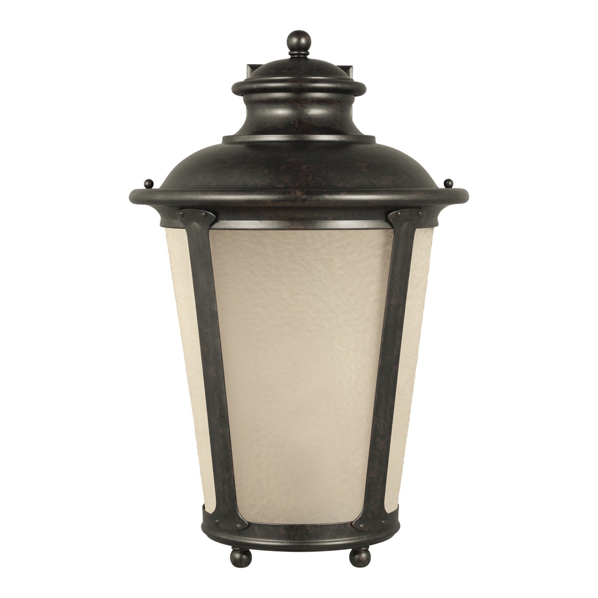 Cape May 20" X-Large Outdoor Wall Lantern, Burled Iron Finish - Bees Lighting