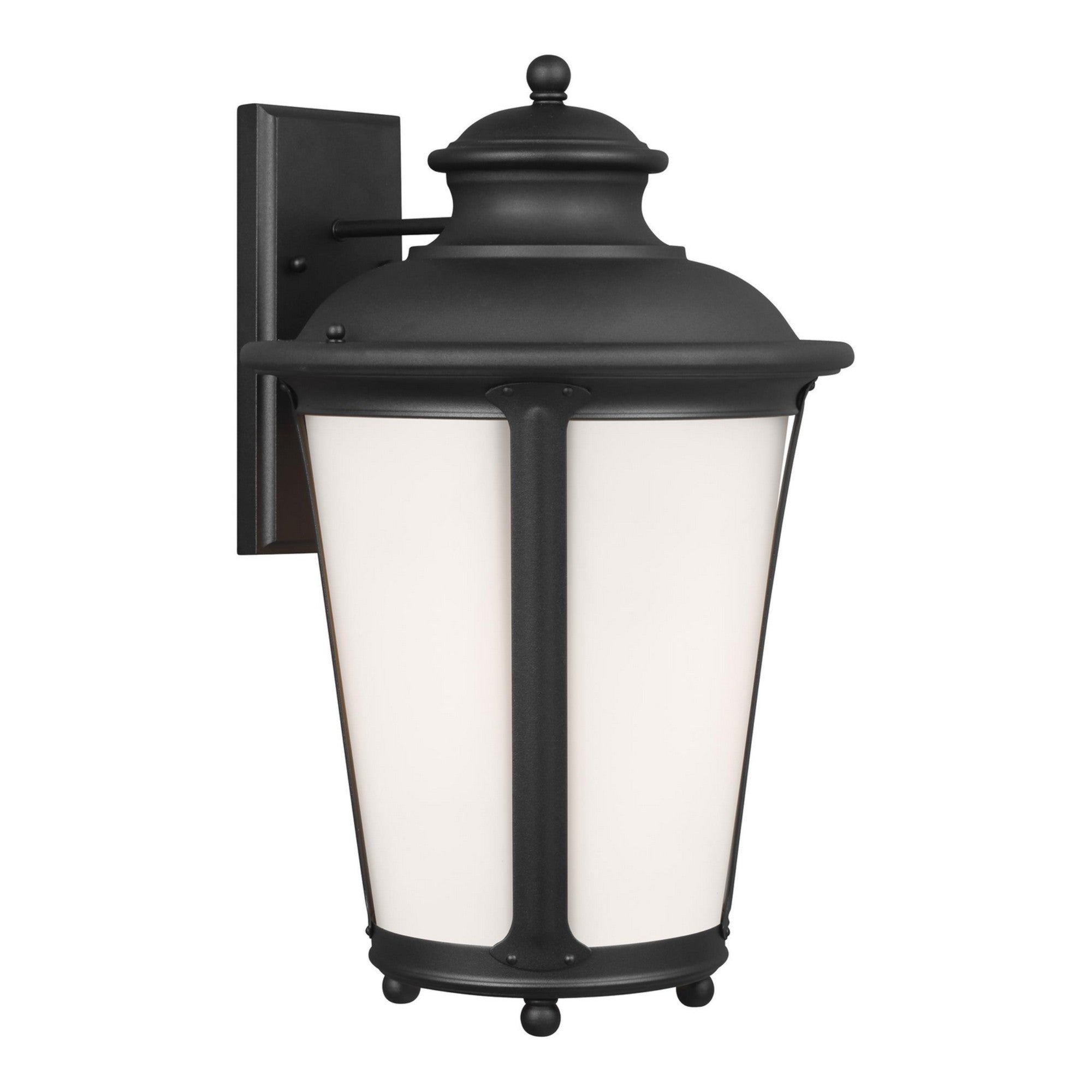 Cape May 20" LED X-Large Outdoor Wall Lantern, Black Finish - Bees Lighting