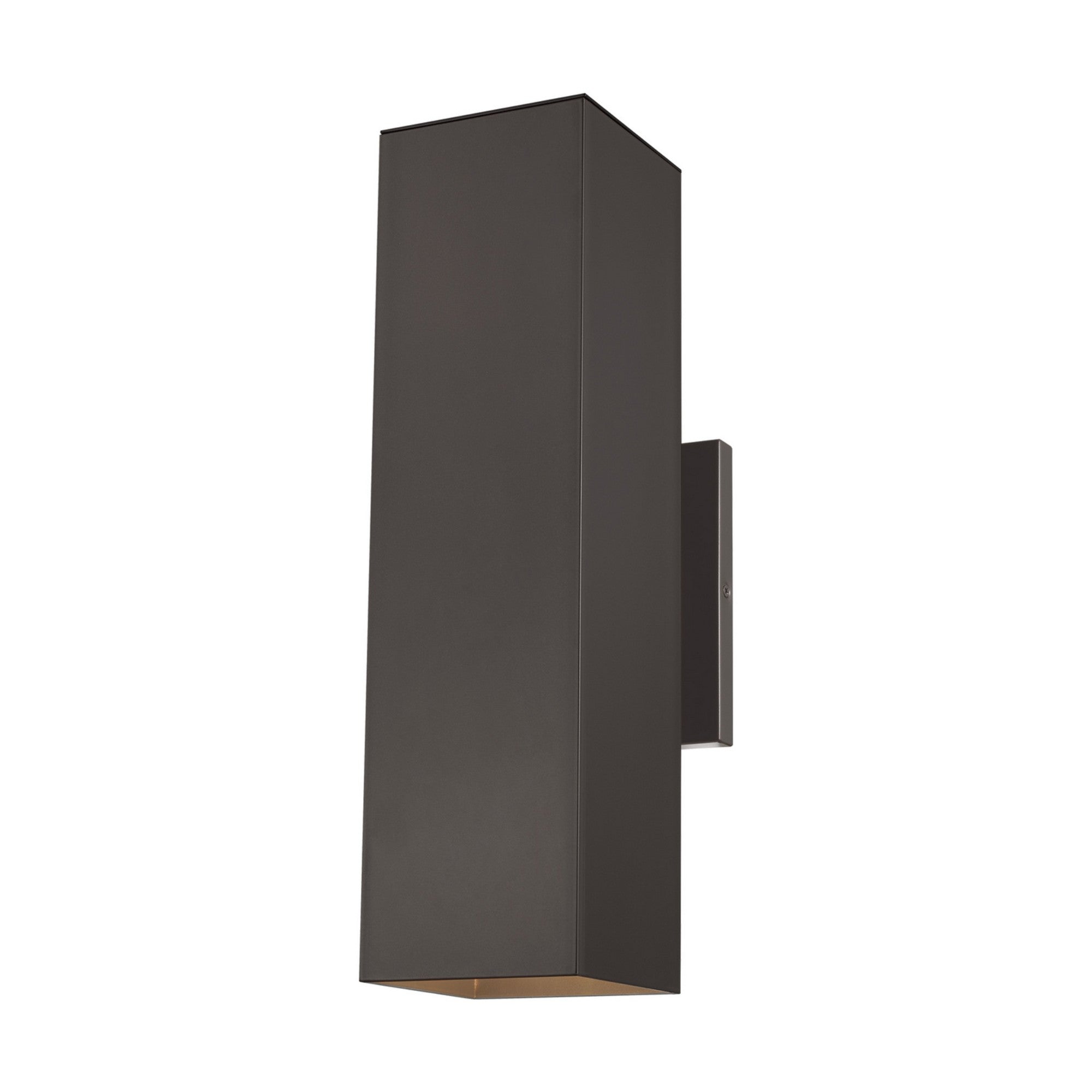 Pohl 19" Large 2-Light Outdoor Wall Lantern, Bronze Finish - Bees Lighting