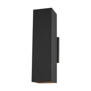 Pohl 19" Large 2-Light Outdoor Wall Lantern, Black Finish - Bees Lighting