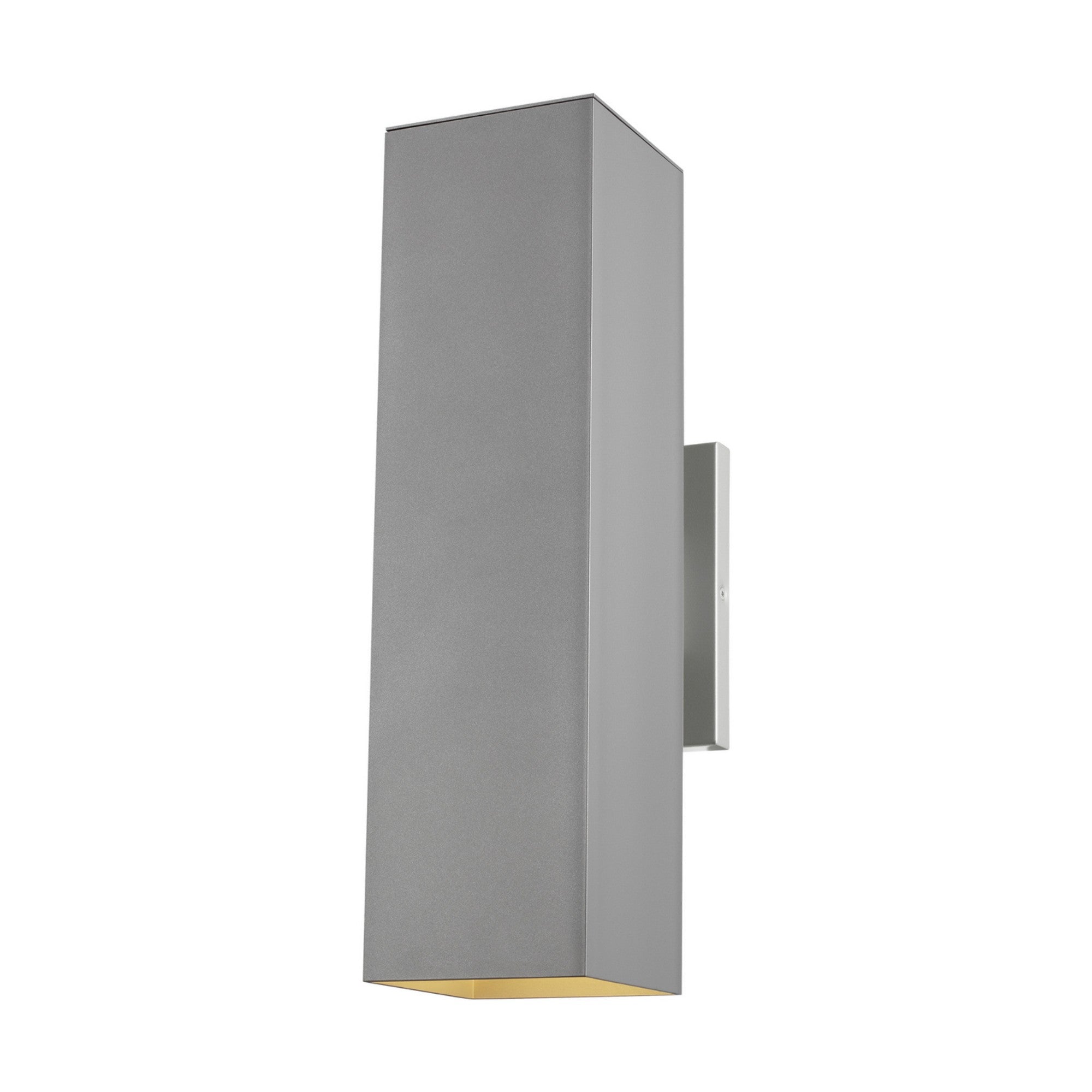 Pohl 19" Large 2-Light Outdoor Wall Lantern, Painted Brushed Nickel Finish - Bees Lighting