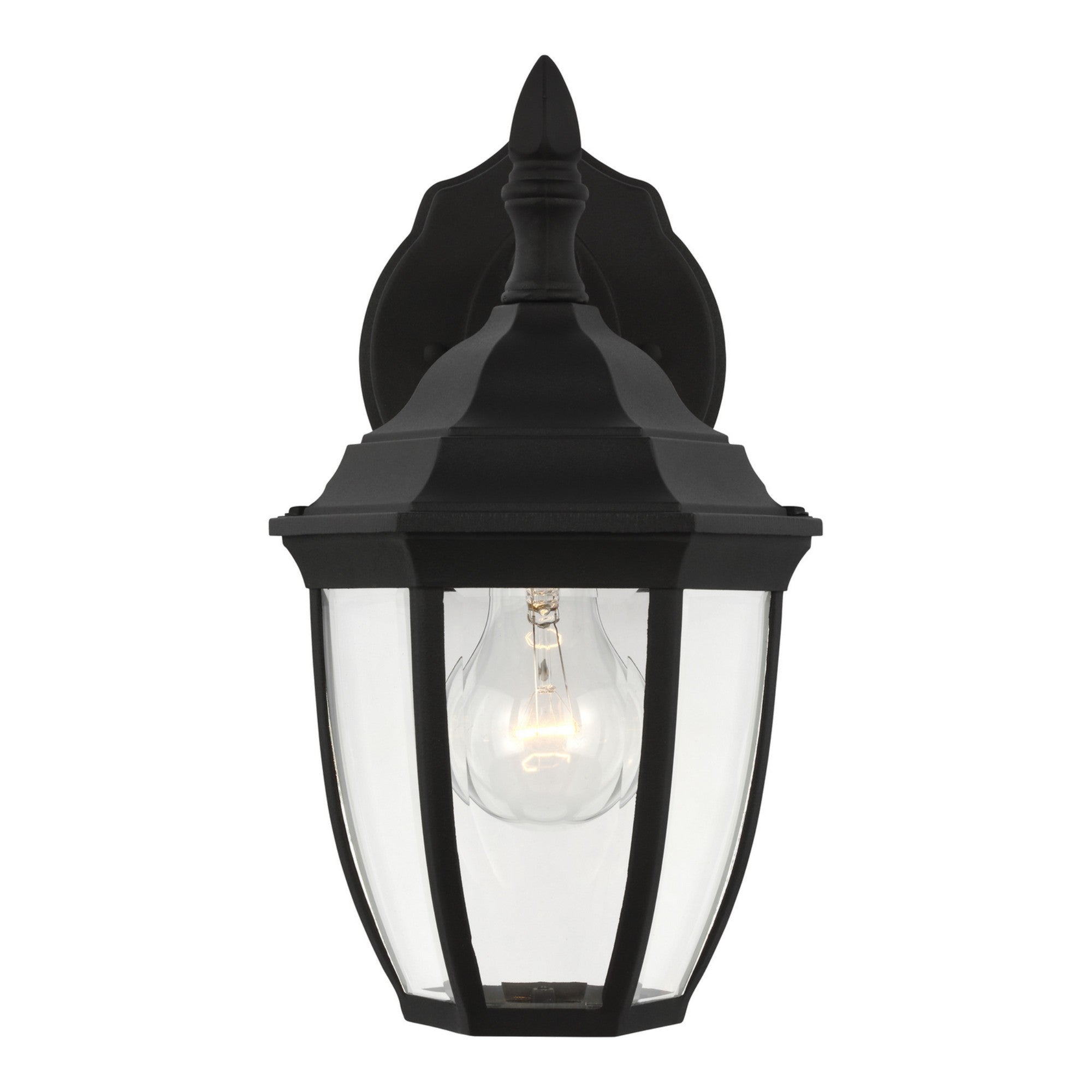 Bakersville 11" Small Outdoor Wall Lantern 88936, Black Finish - Bees Lighting