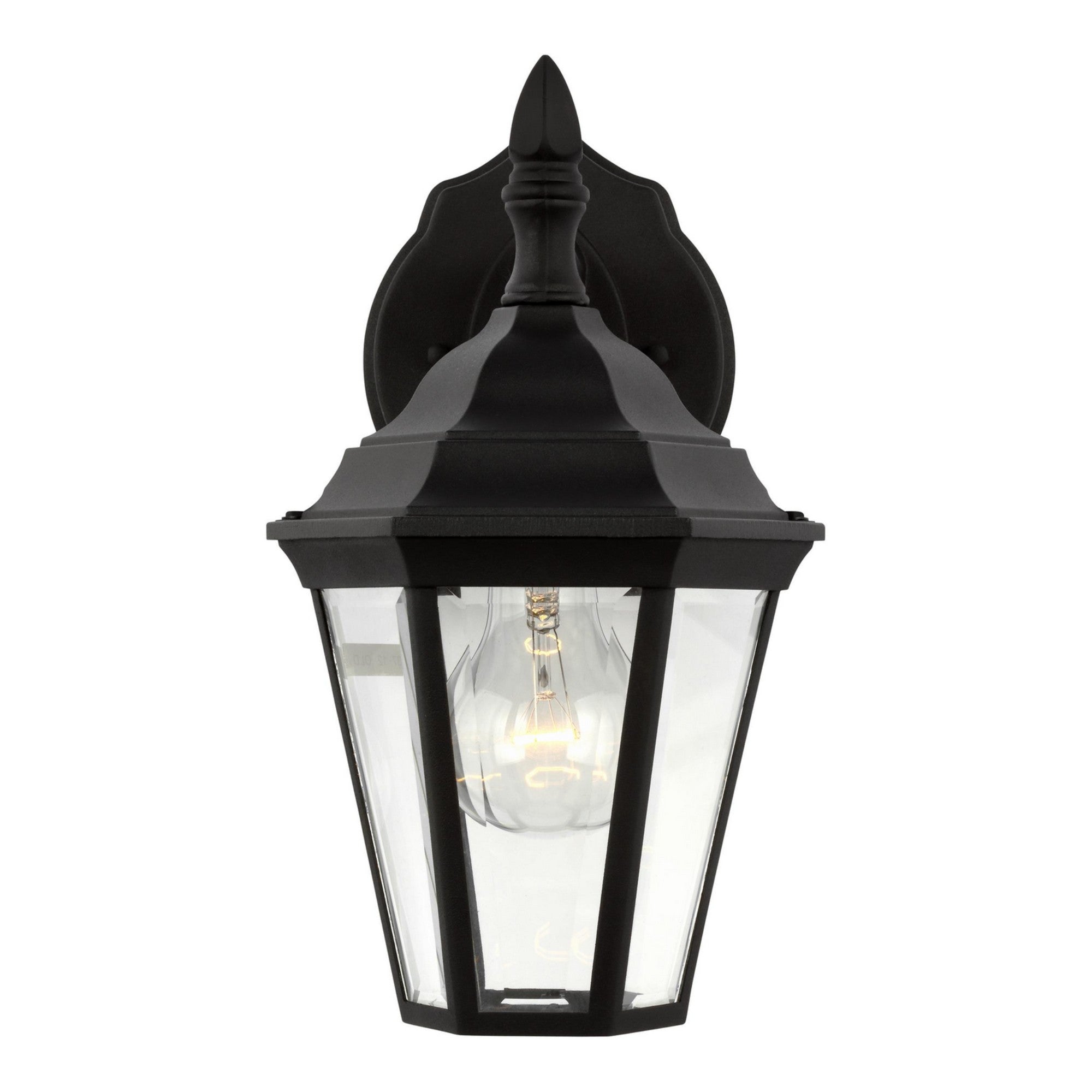 Bakersville 11" Small Outdoor Wall Lantern 88937, Black Finish - Bees Lighting