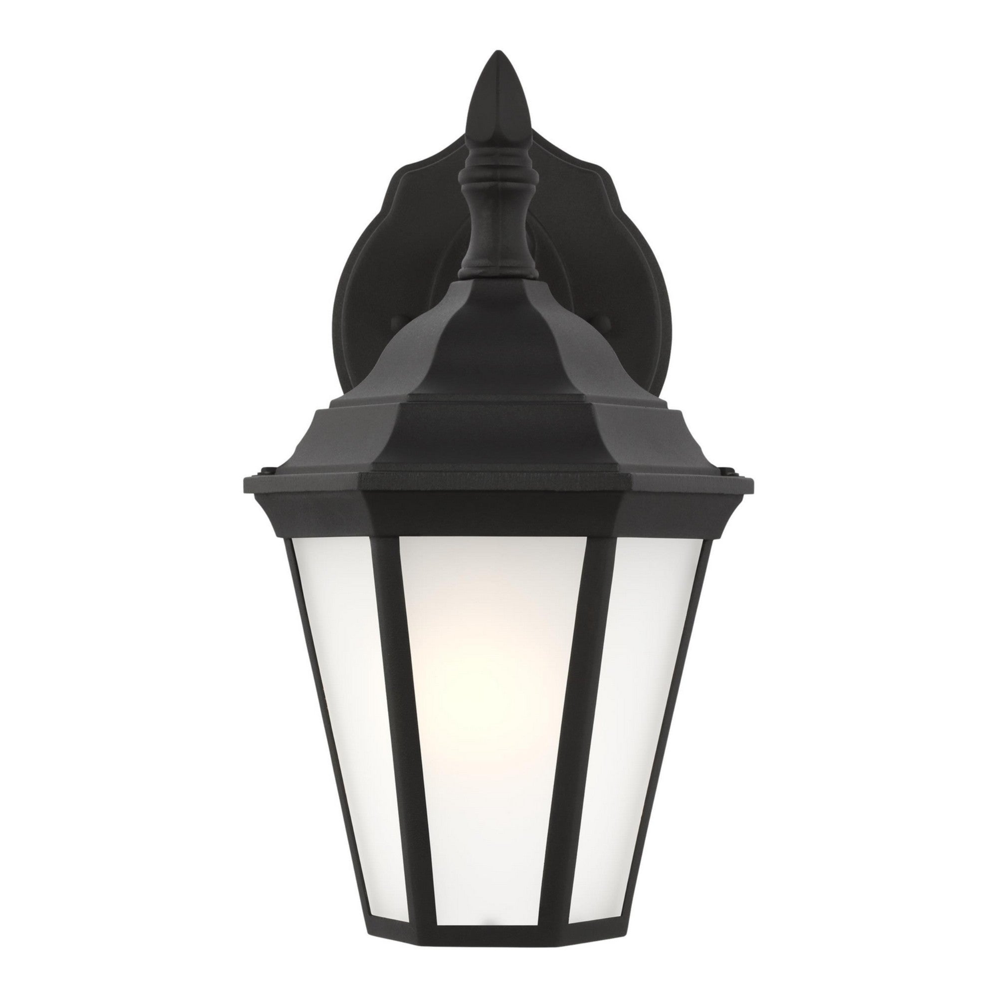 Bakersville 11" Small Outdoor Wall Lantern 89937, Black Finish - Bees Lighting