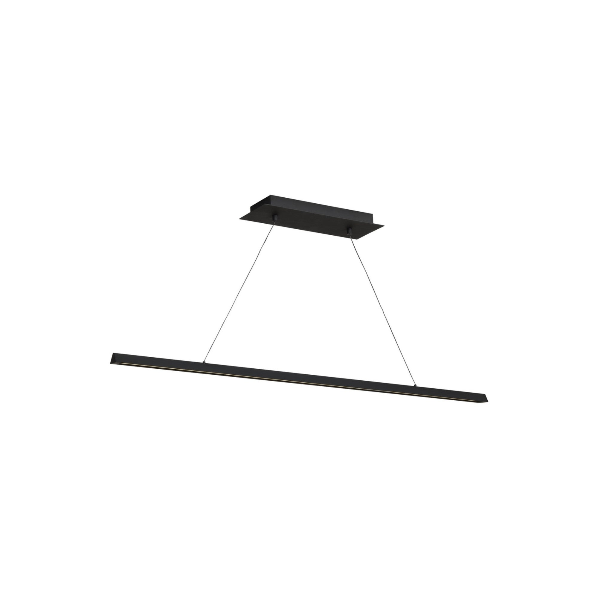 Dessau 48" LED Linear Suspension, Nightshade Black Finish - Bees Lighting