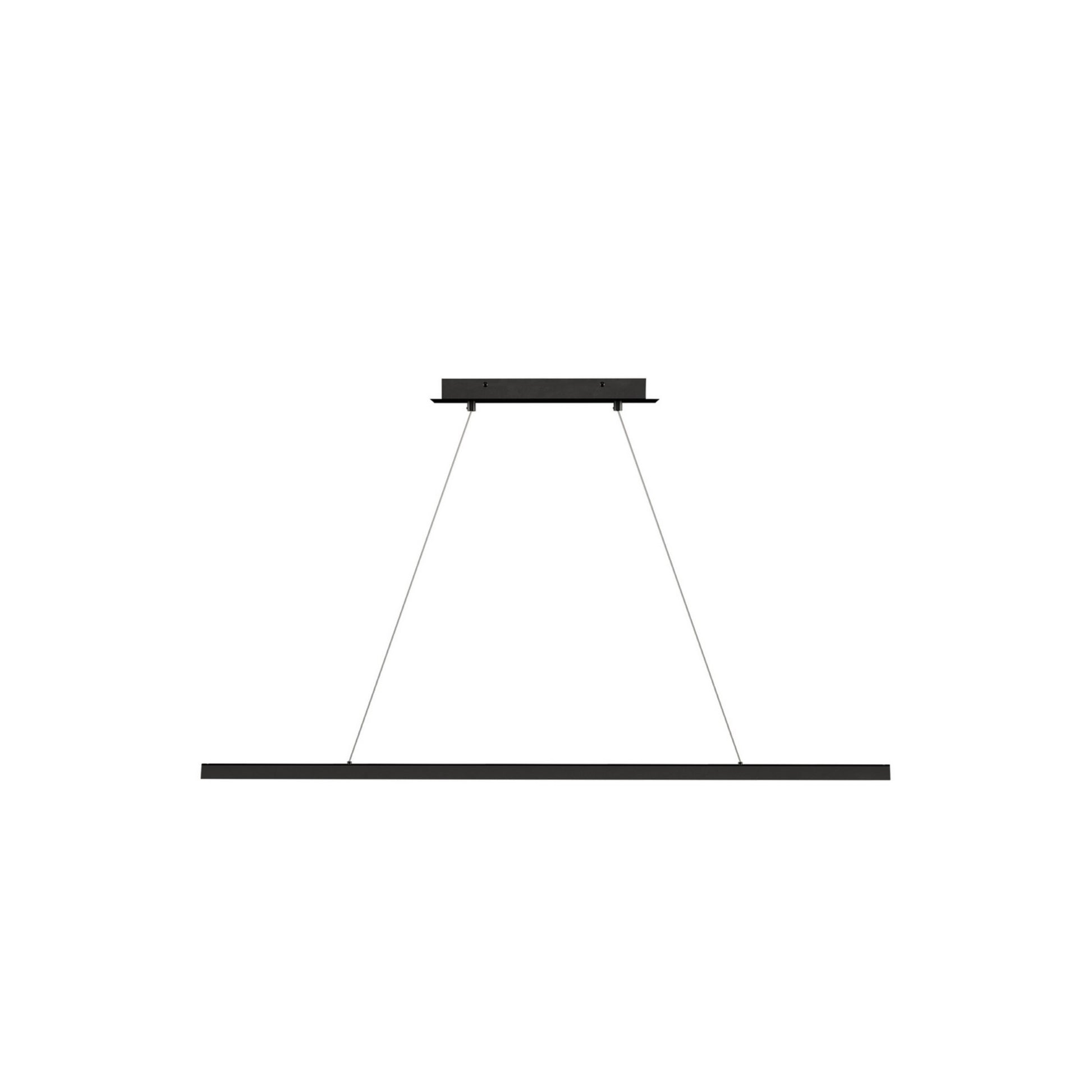 Dessau 48" LED Linear Suspension, Nightshade Black Finish - Bees Lighting