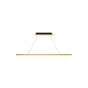 Dessau 48" LED Linear Suspension, Natural Brass Finish - Bees Lighting
