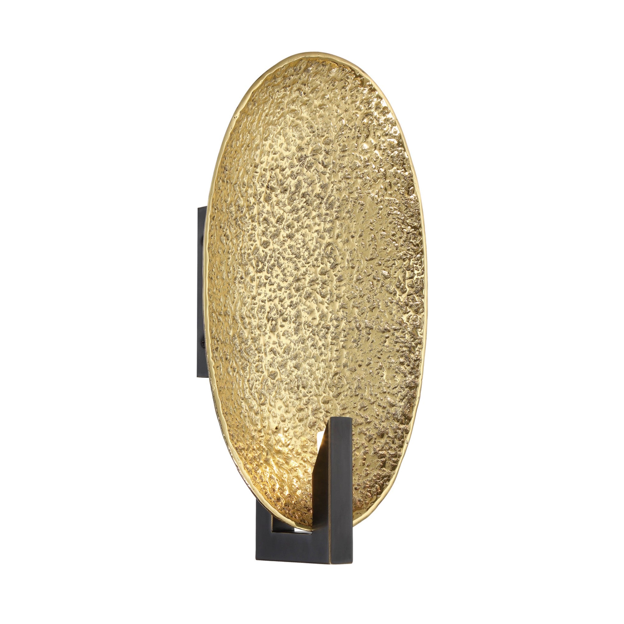 Daric 15" LED Wall Sconce, Polished Brass & Bronze Finish - Bees Lighting