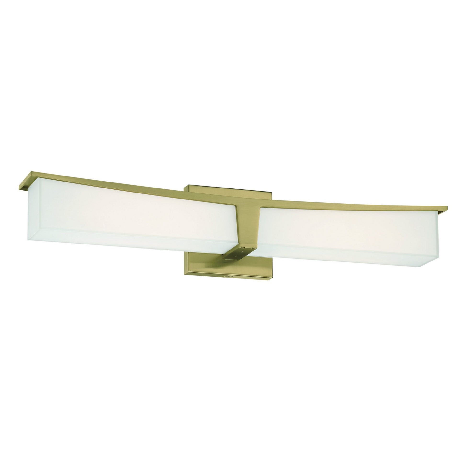 Plane 24" LED Bathroom Vanity Light, Honey Gold Finish - Bees Lighting