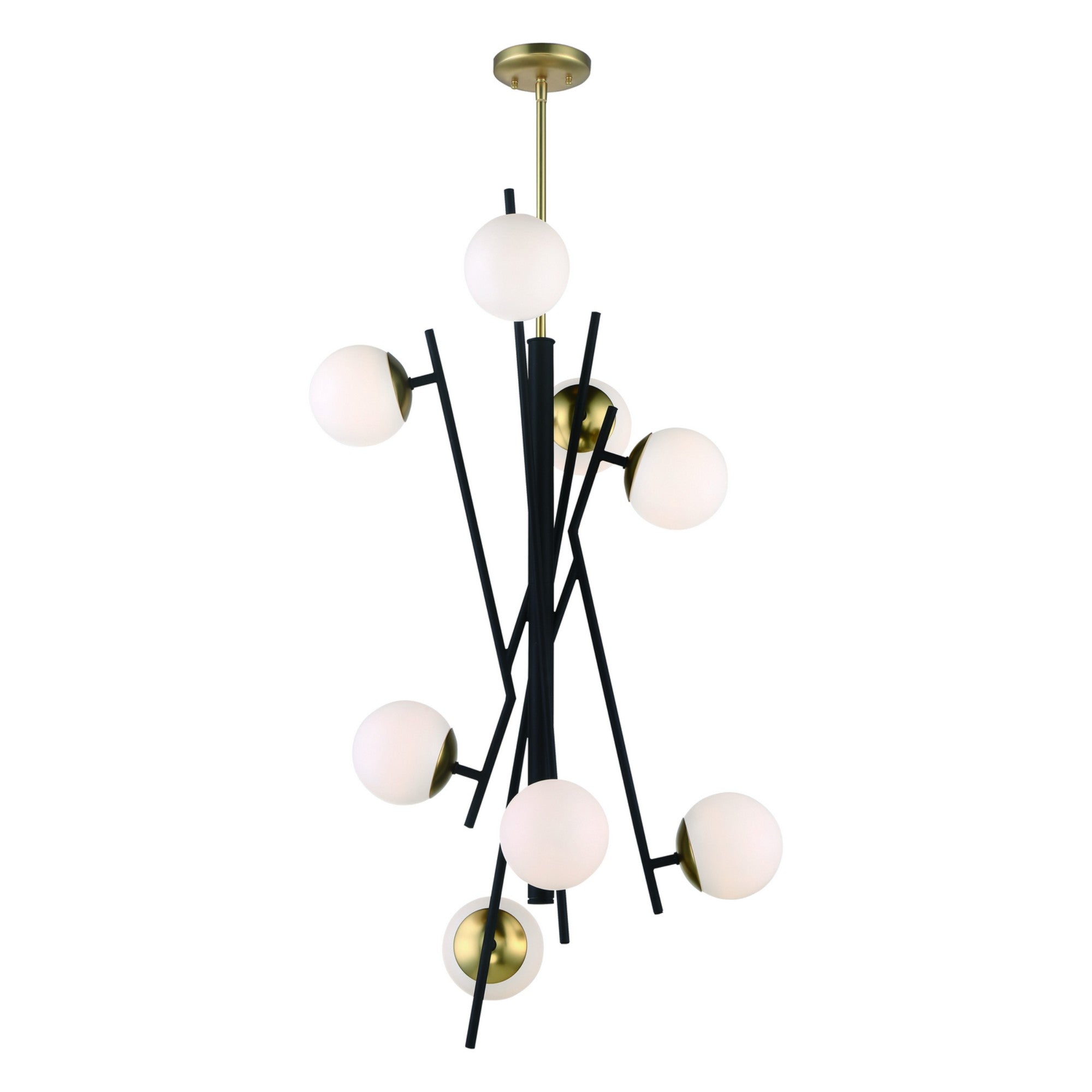Alluria 23" 8-Light LED Pendant, Weathered Black & Autumn Gold Finish - Bees Lighting