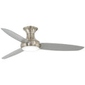 Concept III 54" Nickel Outdoor Hugger LED Smart Ceiling Fan