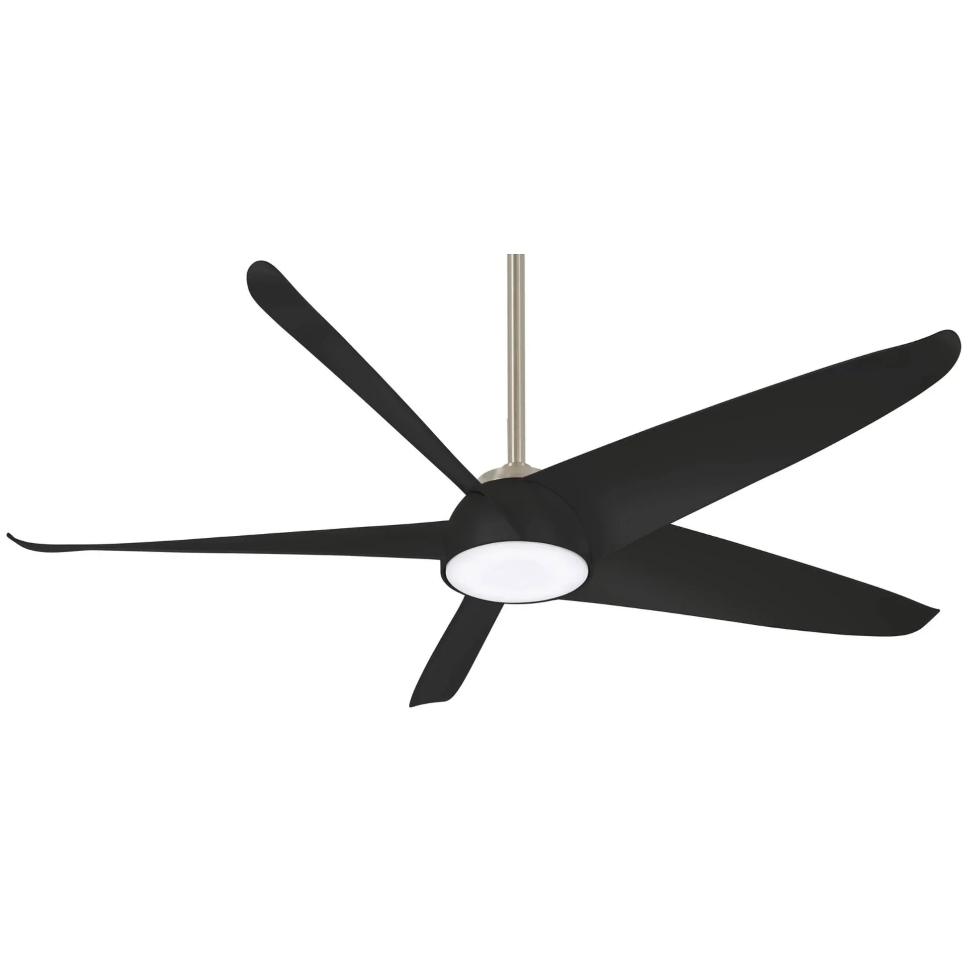 Ellipse LED 60" Black Coal Smart Ceiling Fan with Light and Remote - Bees Lighting